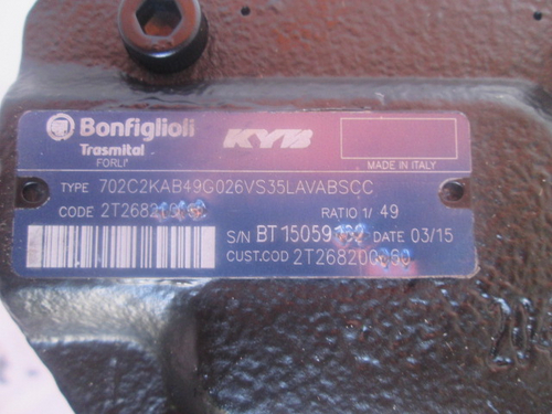 Moto riduttore Bonfiglioli Trasmital 702C2KAB49G026VS35LAVABSCC per KUBOTA K-035