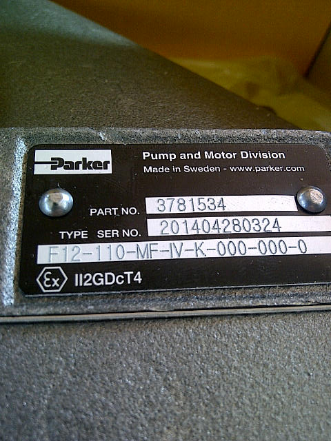Kolben Officina Rapida Riparazione Motore Parker F12-110-MF-IV-K-000-000-0