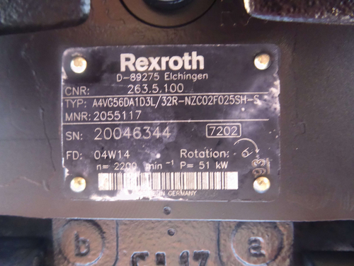 Pompa Idraulica Bosch Rexroth A4VG56DA1D3/32R
